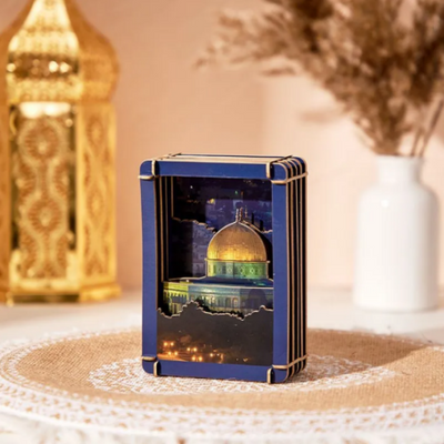 Jerusalem Mosque Pop up Painting（Horizontal)