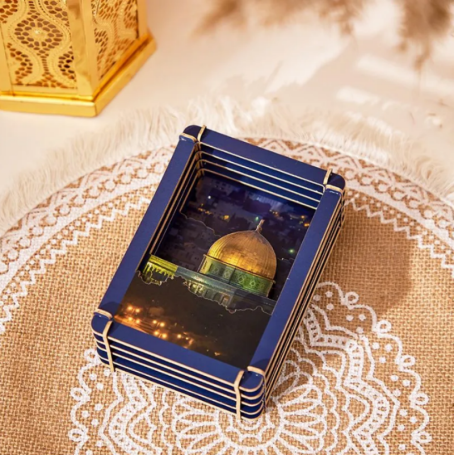 Jerusalem Mosque Pop up Painting（Horizontal)