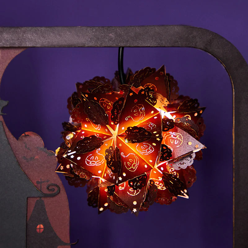 3D Paper Carving Lamp The Haunted House 3D Paper Carving Night Lights