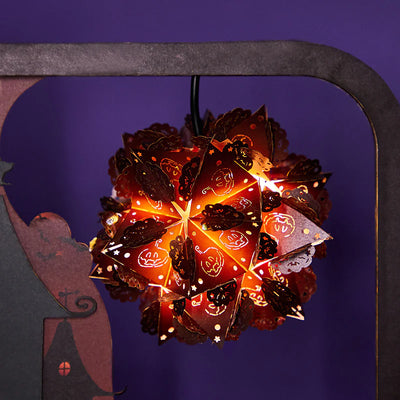 3D Paper Carving Lamp The Haunted House 3D Paper Carving Night Lights