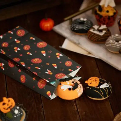 8PCS Halloween Paper Bag - cards