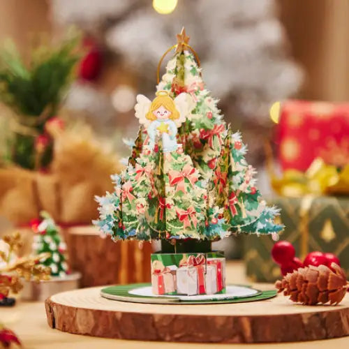 Christmas Tree Ornaments Pop Up Card - cards