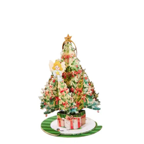 Christmas Tree Ornaments Pop Up Card - cards