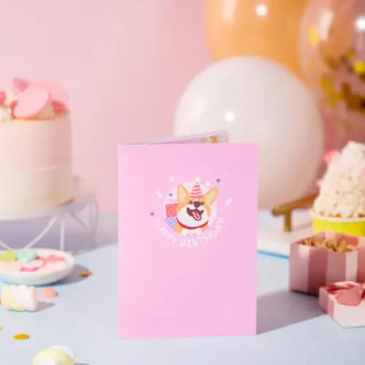 Corgi Ass Birthday Card - cards