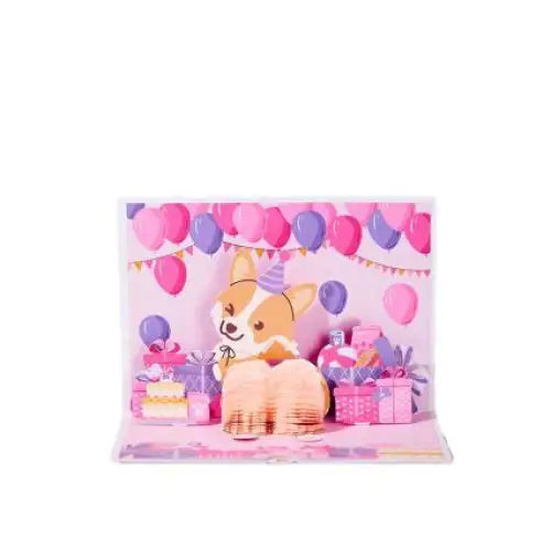 Corgi Ass Birthday Card - cards