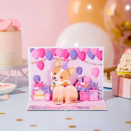 Corgi Ass Birthday Card - cards