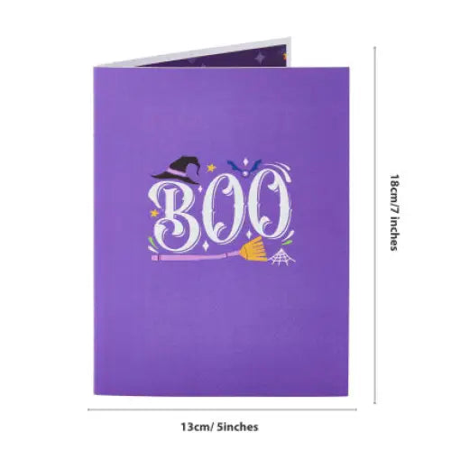 Crescent Witch Pop-up Card - cards