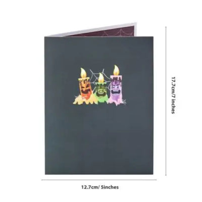 Halloween Candle Pop-up Card - cards