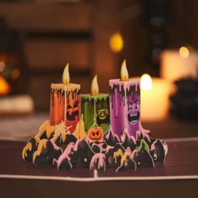 Halloween Candle Pop-up Card - cards