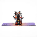 Halloween Dead Tree Pumpkin Pop-Up Card - cards