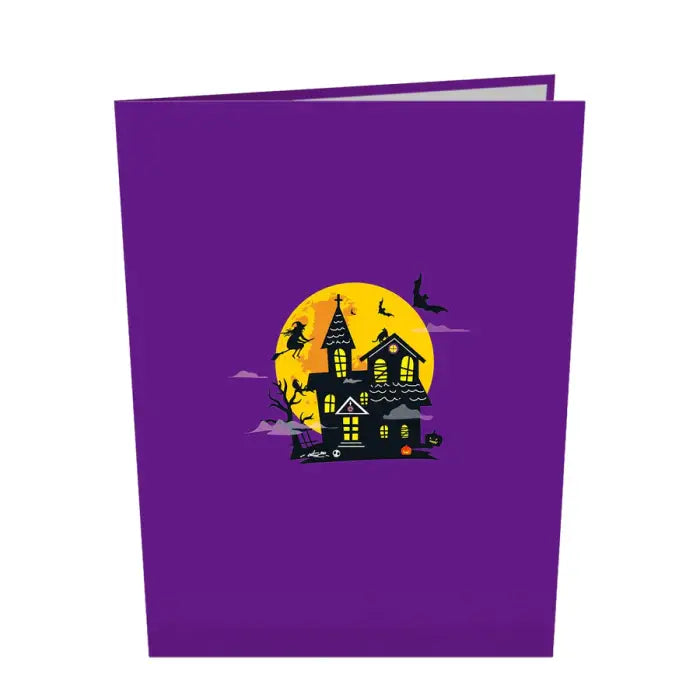 Halloween Haunted House 3D Pop-Up Card - cards