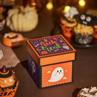 Halloween Pumkpin Exploding Box - cards