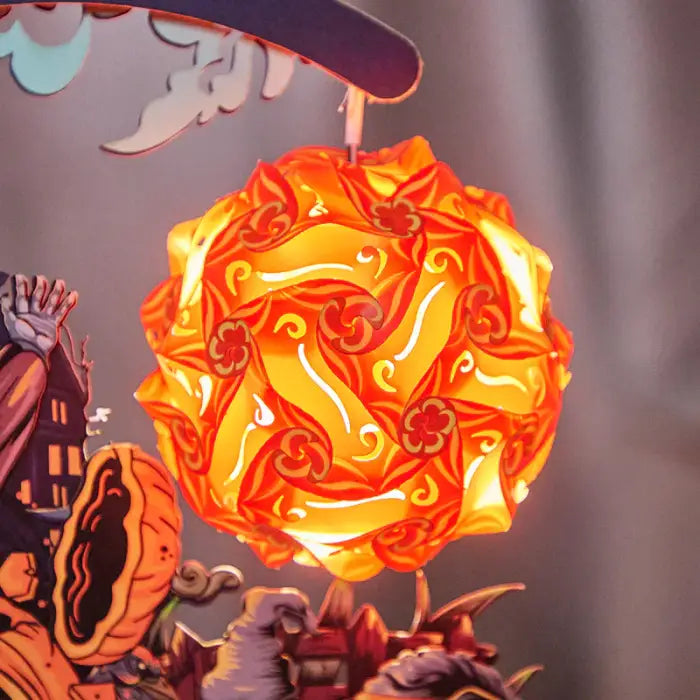 Halloween pumpkin 3D Paper Carving Night Lights - cards