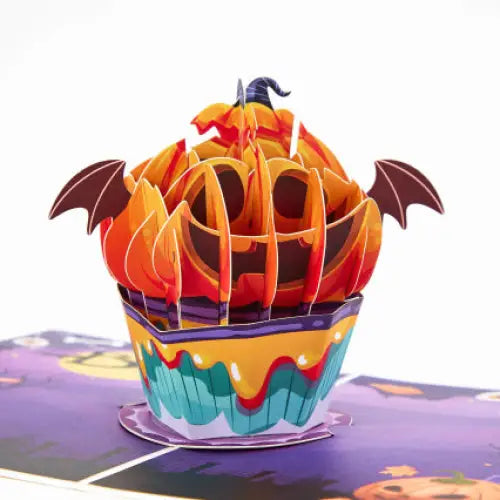 Halloween Pumpkin Cupcake - cards