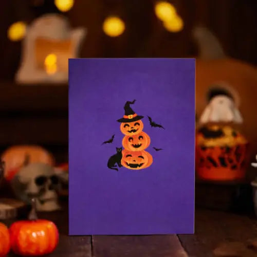 Halloween Witch Cat Pop-Up Card - cards