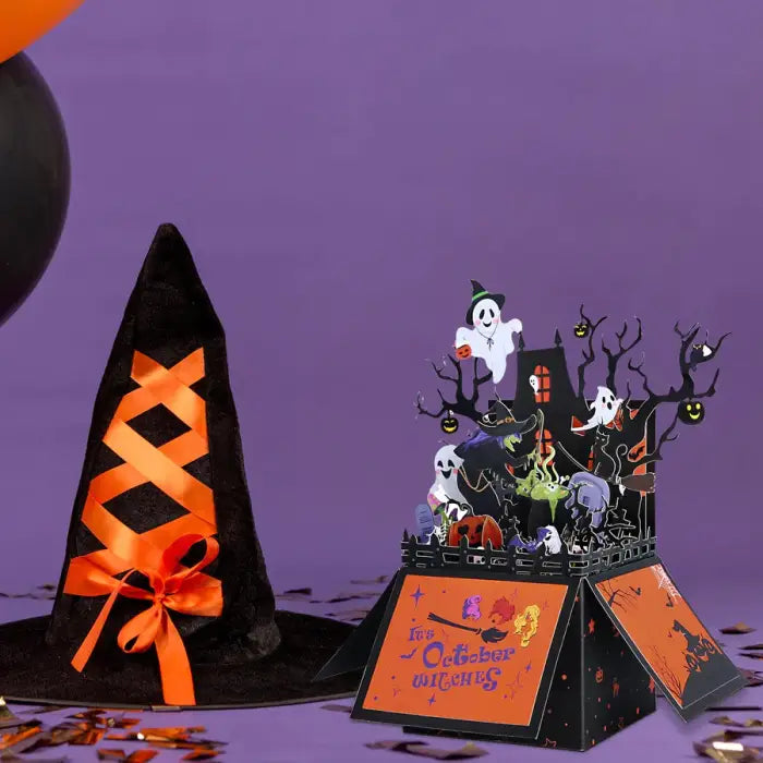 Halloween Witch Pop-Up Card - cards