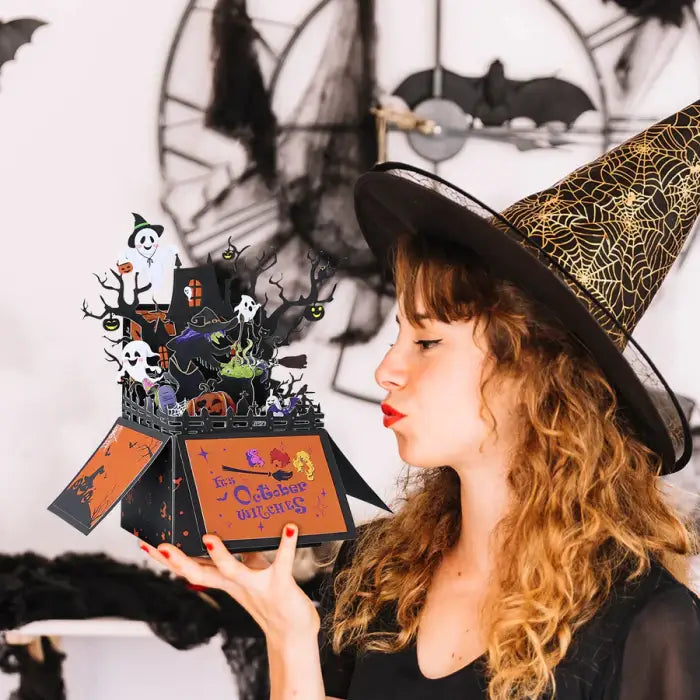 Halloween Witch Pop-Up Card - cards