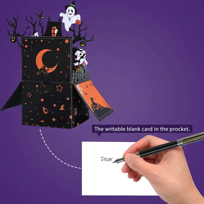Halloween Witch Pop-Up Card - cards