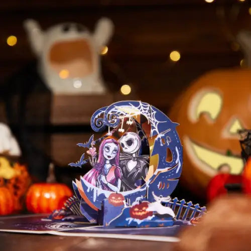 Jack and Sally Pop up Card （Crescent） - cards