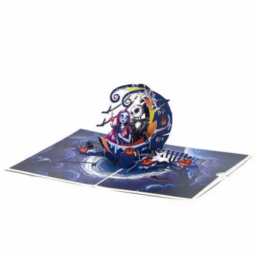 Jack and Sally Pop up Card （Crescent） - cards