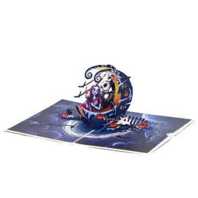 Jack and Sally Pop up Card （Crescent） - cards
