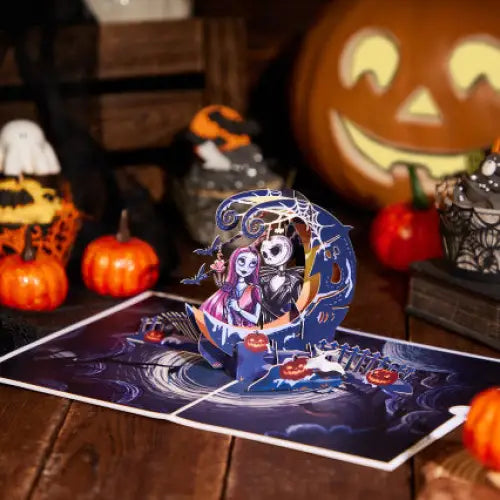 Jack and Sally Pop up Card （Crescent） - cards