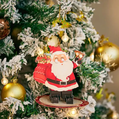 Santa Claus Card with Ornament - cards