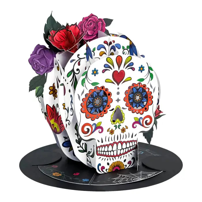 Sugar Skull Pop-Up Card - cards
