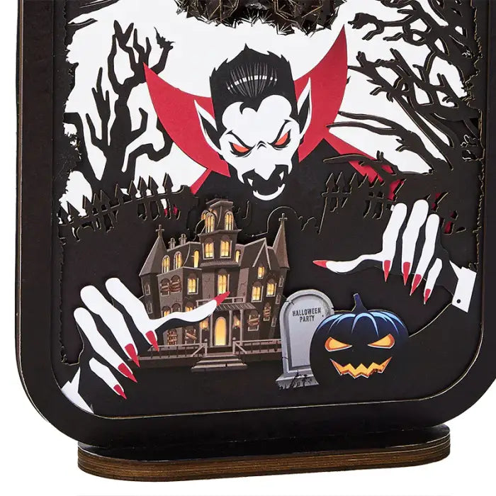 Vampire 3D Paper Carving Night Lights - cards