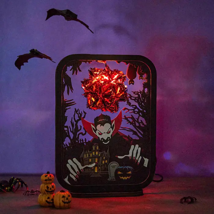 Vampire 3D Paper Carving Night Lights - cards