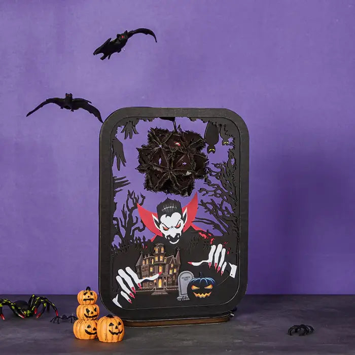 Vampire 3D Paper Carving Night Lights - cards