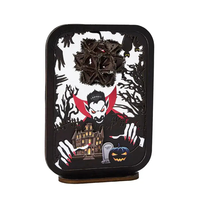 Vampire 3D Paper Carving Night Lights - cards