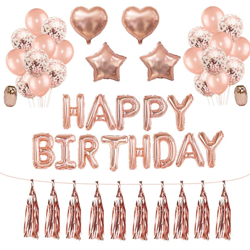Rose Gold Party Decoration Balloons