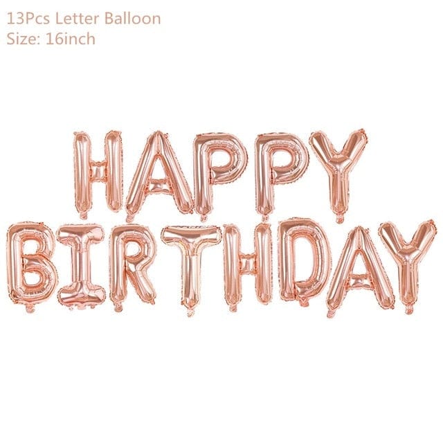 Rose Gold Party Decoration Balloons