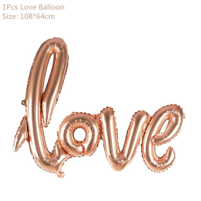 Rose Gold Party Decoration Balloons