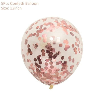Rose Gold Party Decoration Balloons