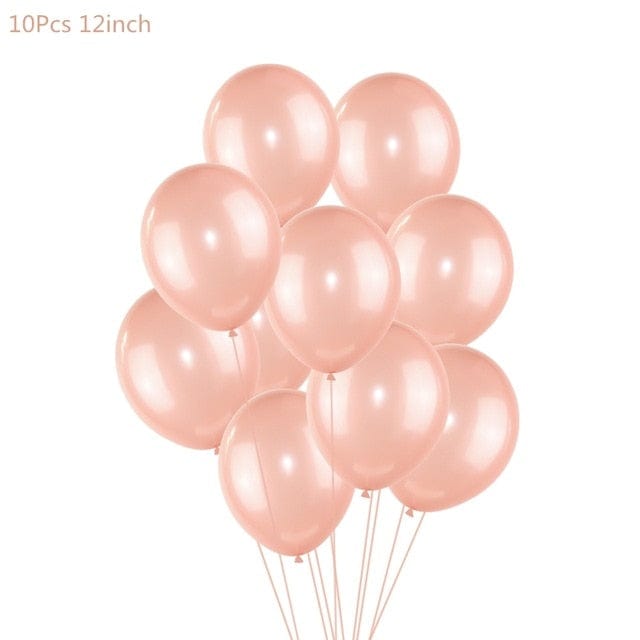 Rose Gold Party Decoration Balloons