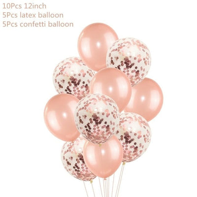 Rose Gold Party Decoration Balloons