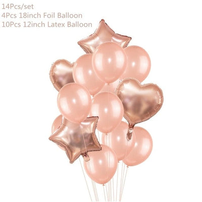 Rose Gold Party Decoration Balloons