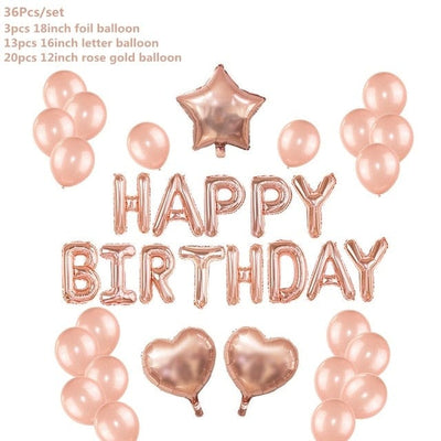 Rose Gold Party Decoration Balloons