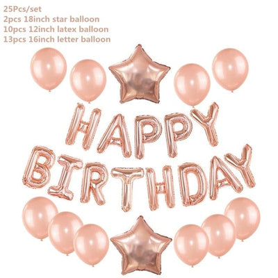 Rose Gold Party Decoration Balloons
