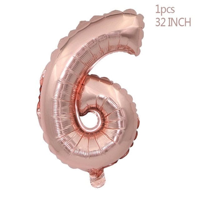 Rose Gold Party Decoration Balloons