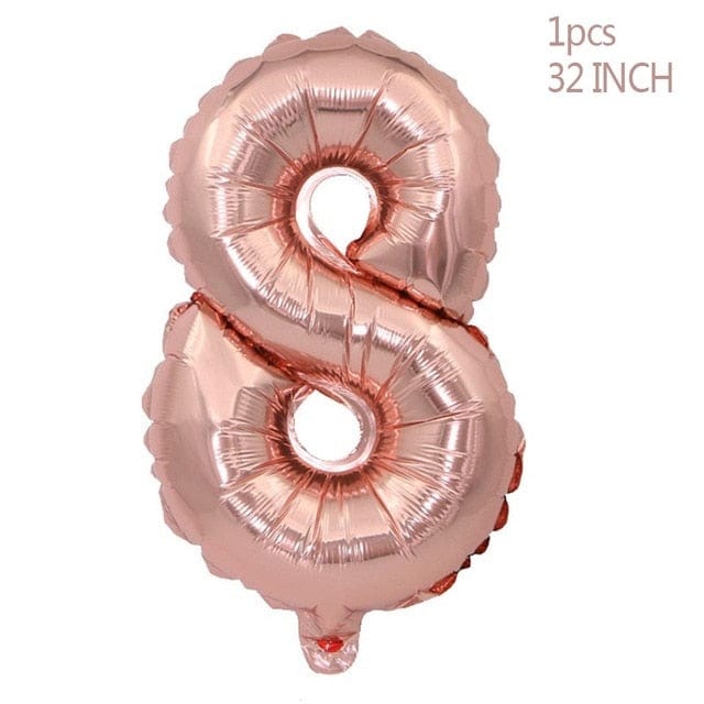 Rose Gold Party Decoration Balloons