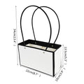 Portable Flower Box Waterproof Paper Handy Kraft Handbag Wedding Rose Party Gift Box Packaging For Candy Cake