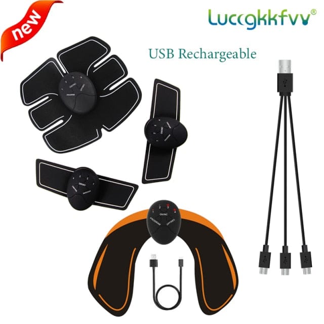 Electric Muscle Stimulator EMS Wireless Buttocks Hip Trainer Abdominal ABS Stimulator Fitness Body Slimming Massager