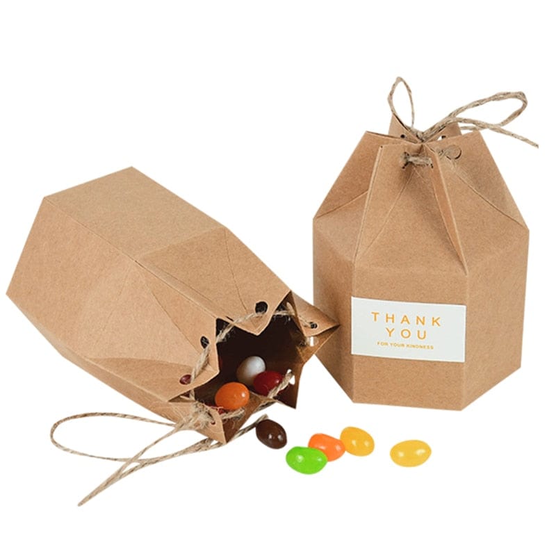 Thank You Kraft Paper Candy Gift Boxes (10PCS)