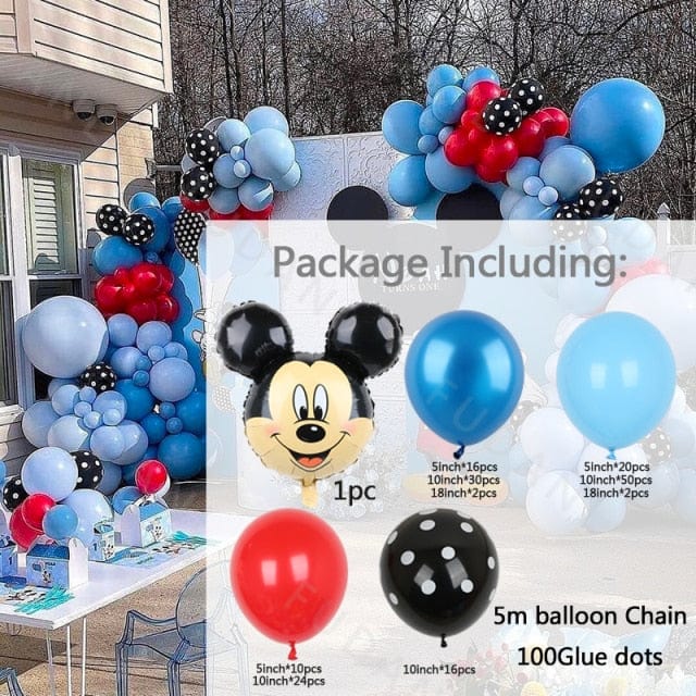 1Set Mickey Mouse Party Decoration Balloons