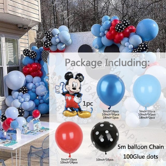 1Set Mickey Mouse Party Decoration Balloons