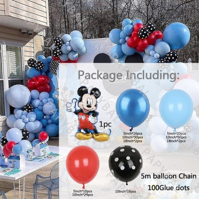 1Set Mickey Mouse Party Decoration Balloons