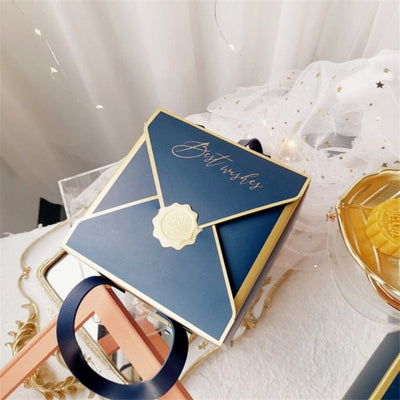 Bronzing Portable Paper Box Leather Portable Rope Chocolate Candy Packaging Birthday Party New Year Gift Decoration